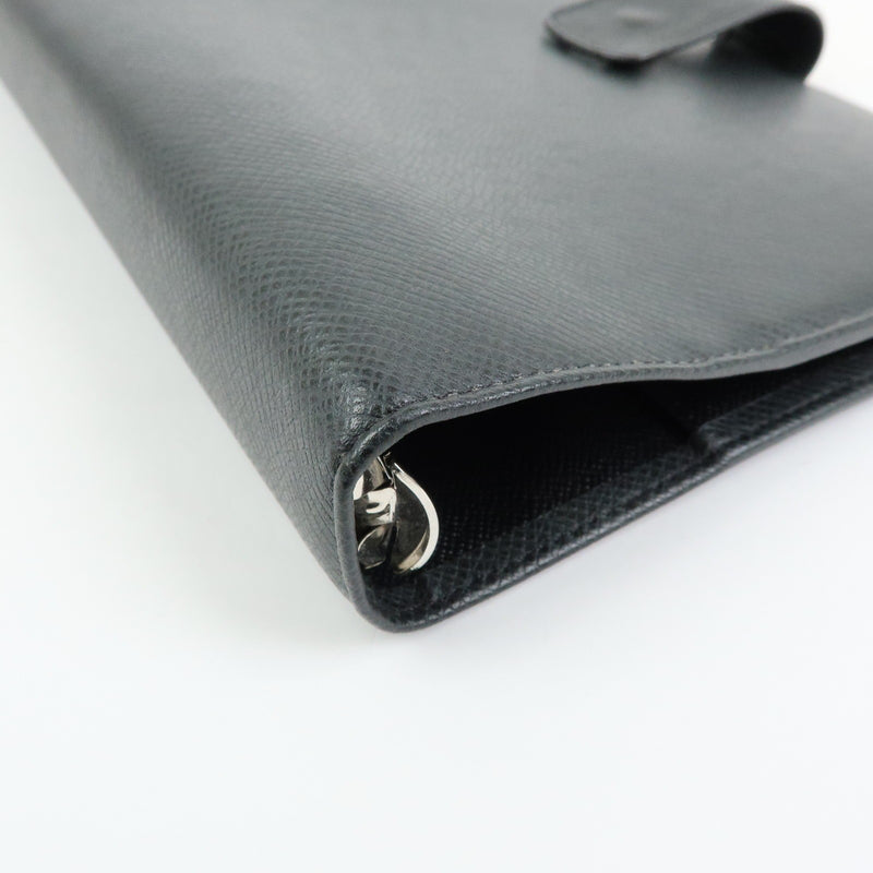 Louis Vuitton Ring Agenda Cover Taiga Leather Gray Bag