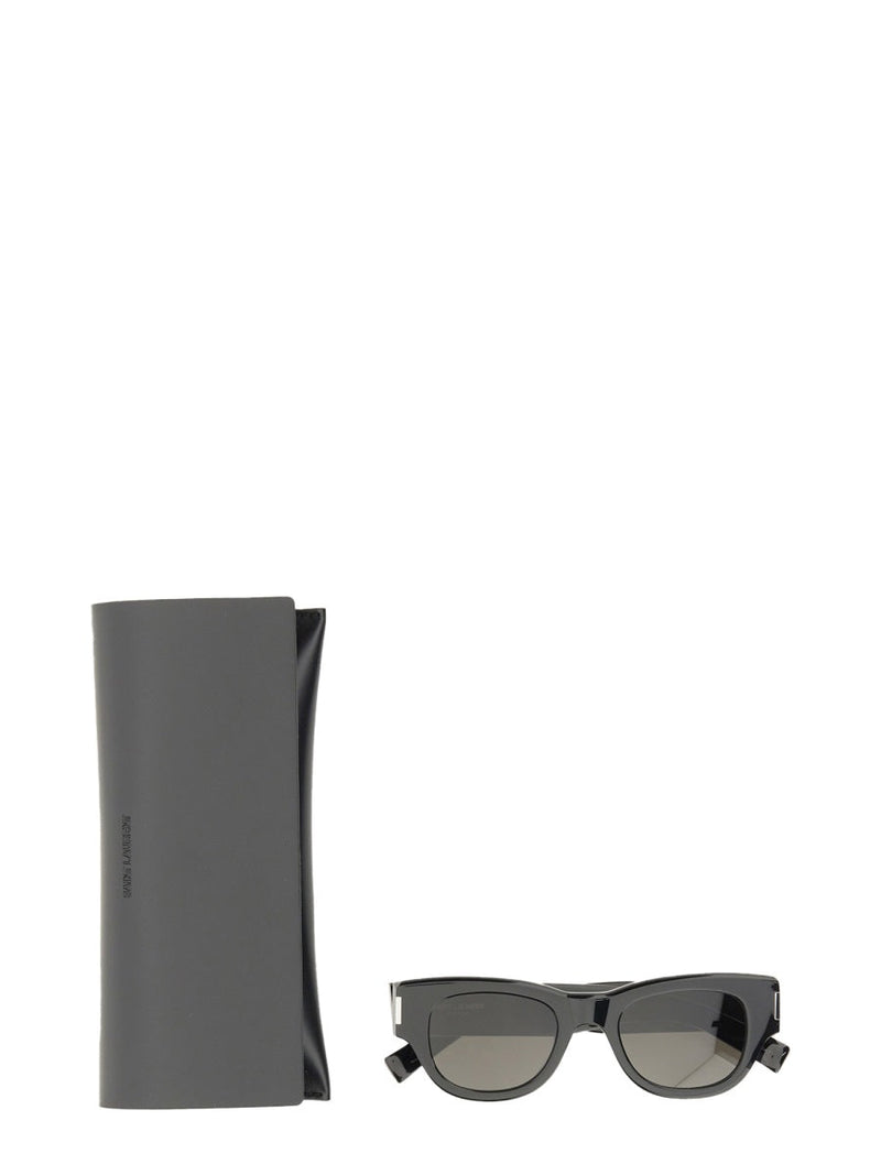 Saint Laurent 736433_y99561033 Aviator Frame Sunglasses — Black Nylon