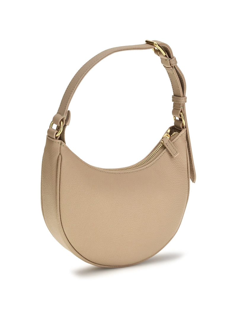Valentino Garavani Hobo Bag — Beige Calf Leather Bos Taurus