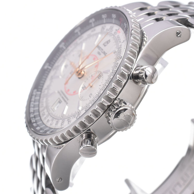 Breitling Navitimer Montbrillant Chronograph Automatic Stainless Steel And Leather Watches
