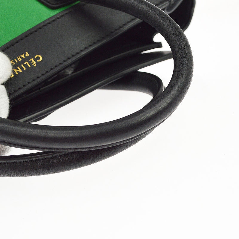 Celine Luggage Smooth Leather Green Bag