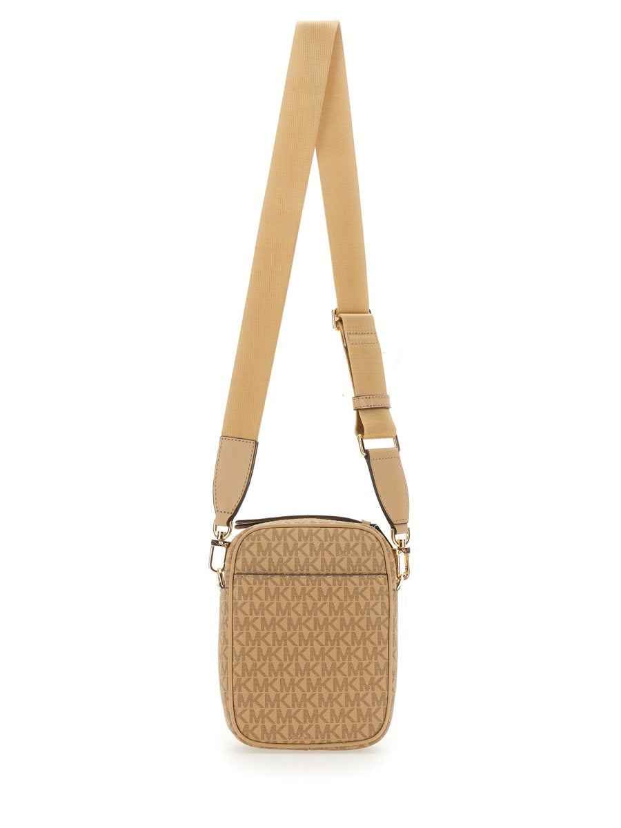 Michael Michael Kors Shoulder Bag — Beige Leather