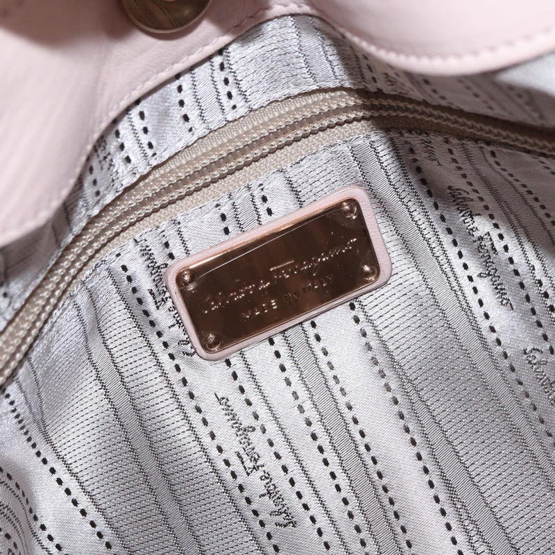 Salvatore Ferragamo Vala Leather Pink Bag