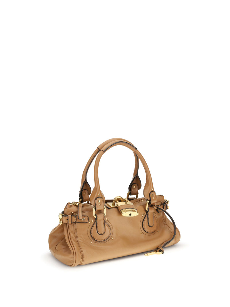 Chloé Paddington Top Handle Bag — Brown Buffalo; Leather