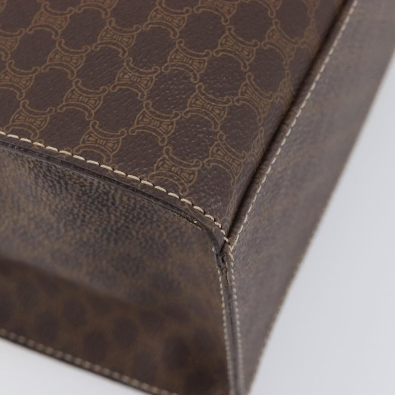 Celine Handbag Canvas Brown Bag