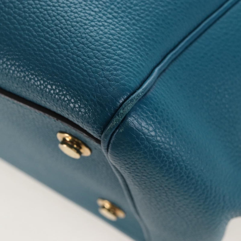 Louis Vuitton Milla Veau Nuage Calfskin Blue Leather Bag