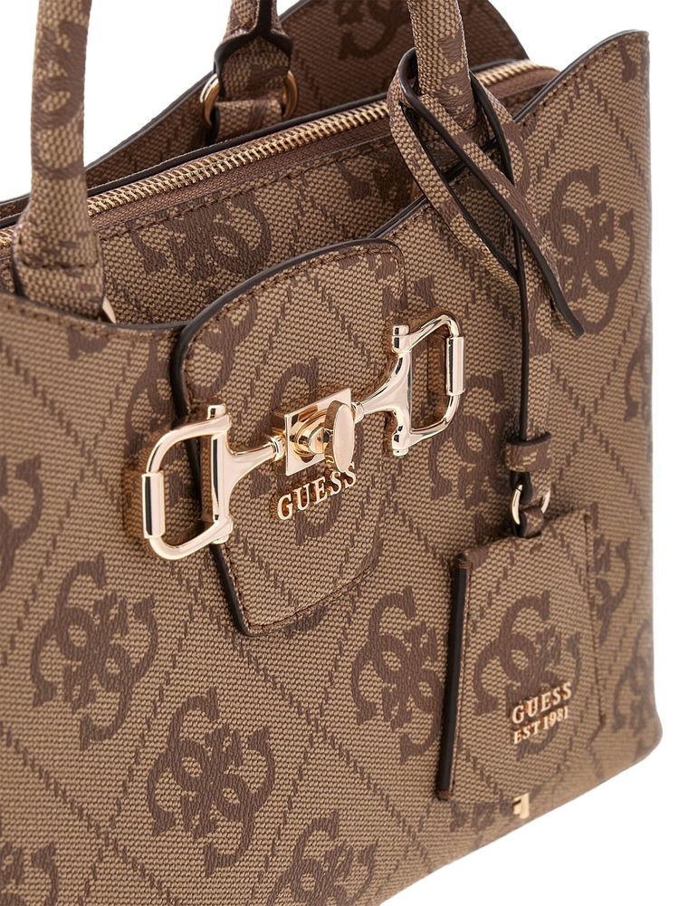 Guess Janie Shoulder Bag — Beige Polyurethane