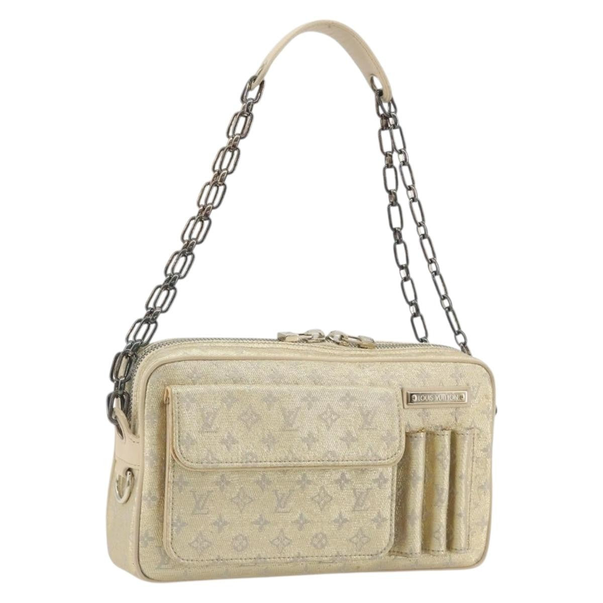 Louis Vuitton Mckenna Mini Lin Gold Canvas Bag