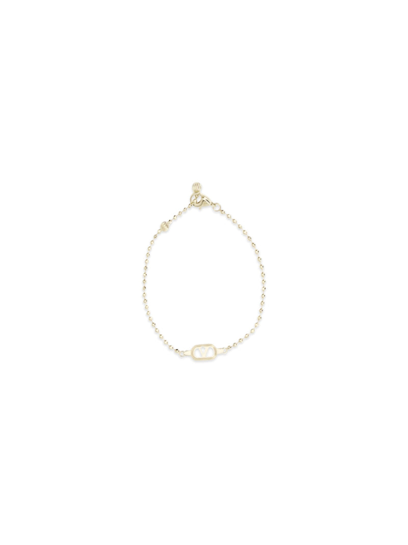 Valentino Garavani Ovalette Bracelet — Gold Metal Bracelets
