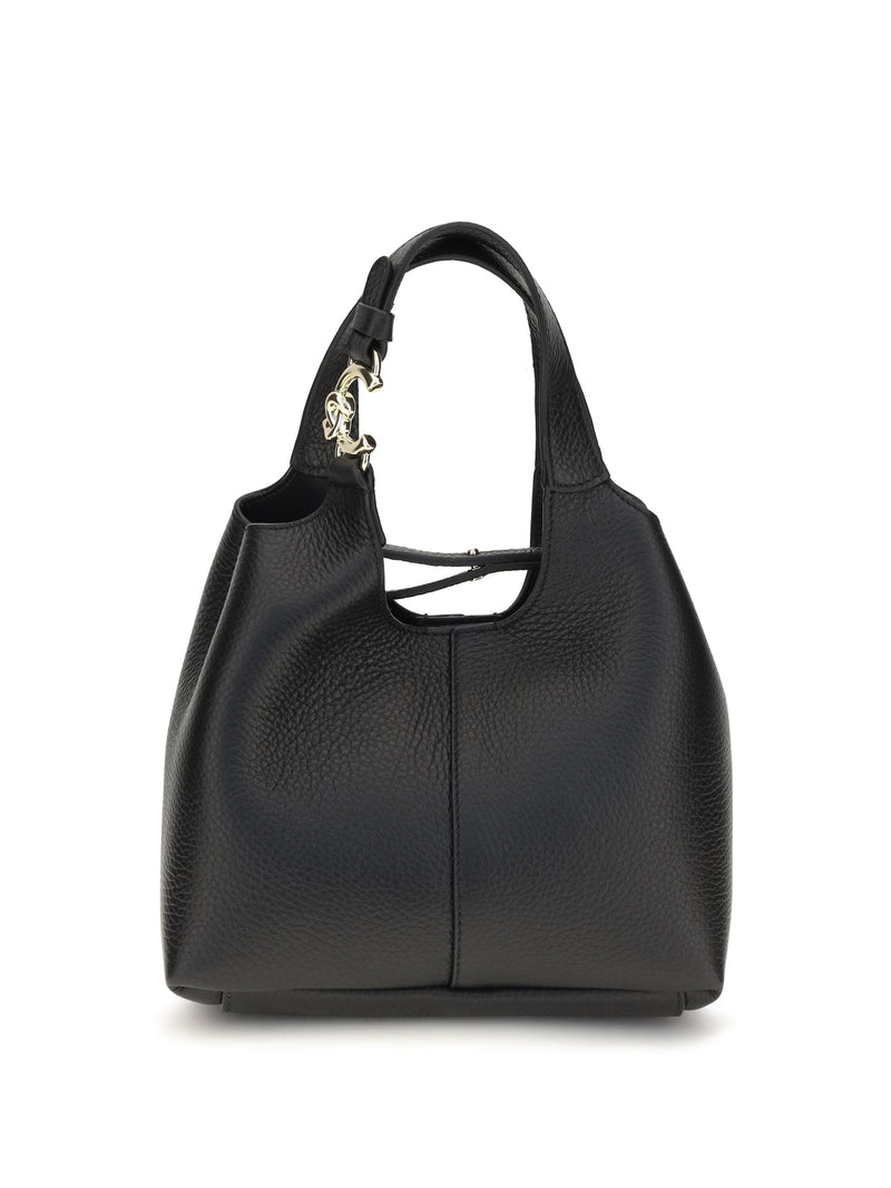 Coccinelle C-Easy Shoulder Bag — Black Calf Leather