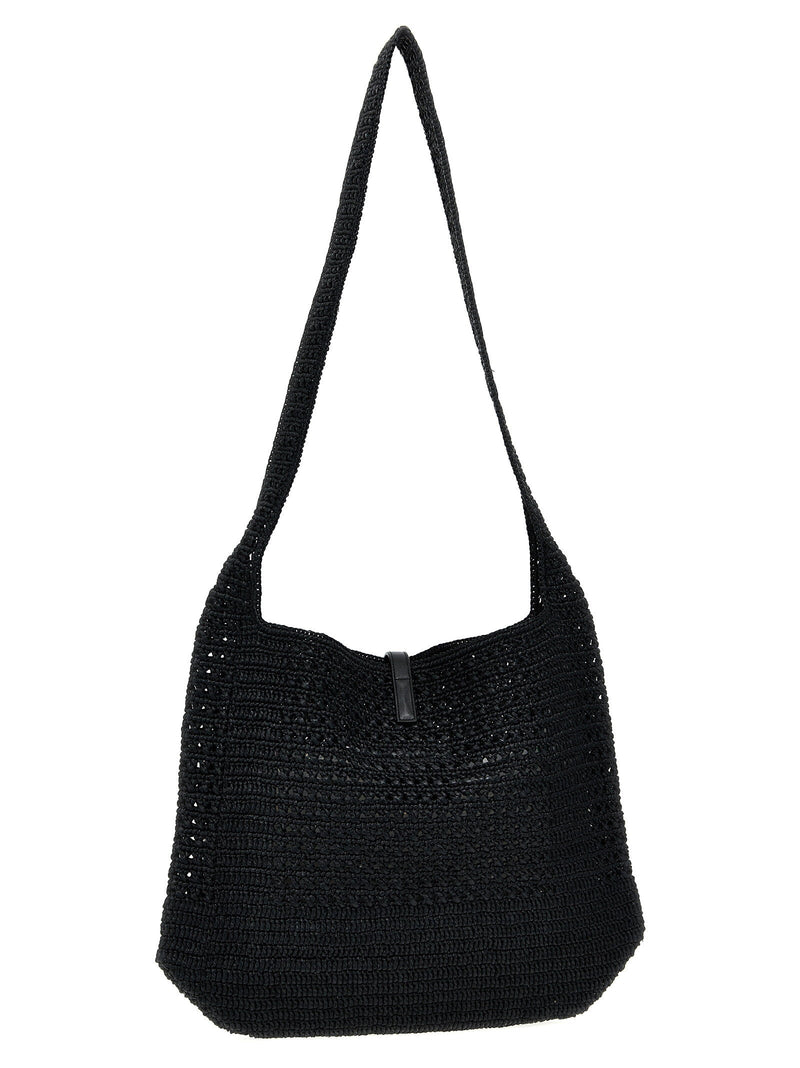 Saint Laurent Le 5 À 7 Midi Shoulder Bag — Black