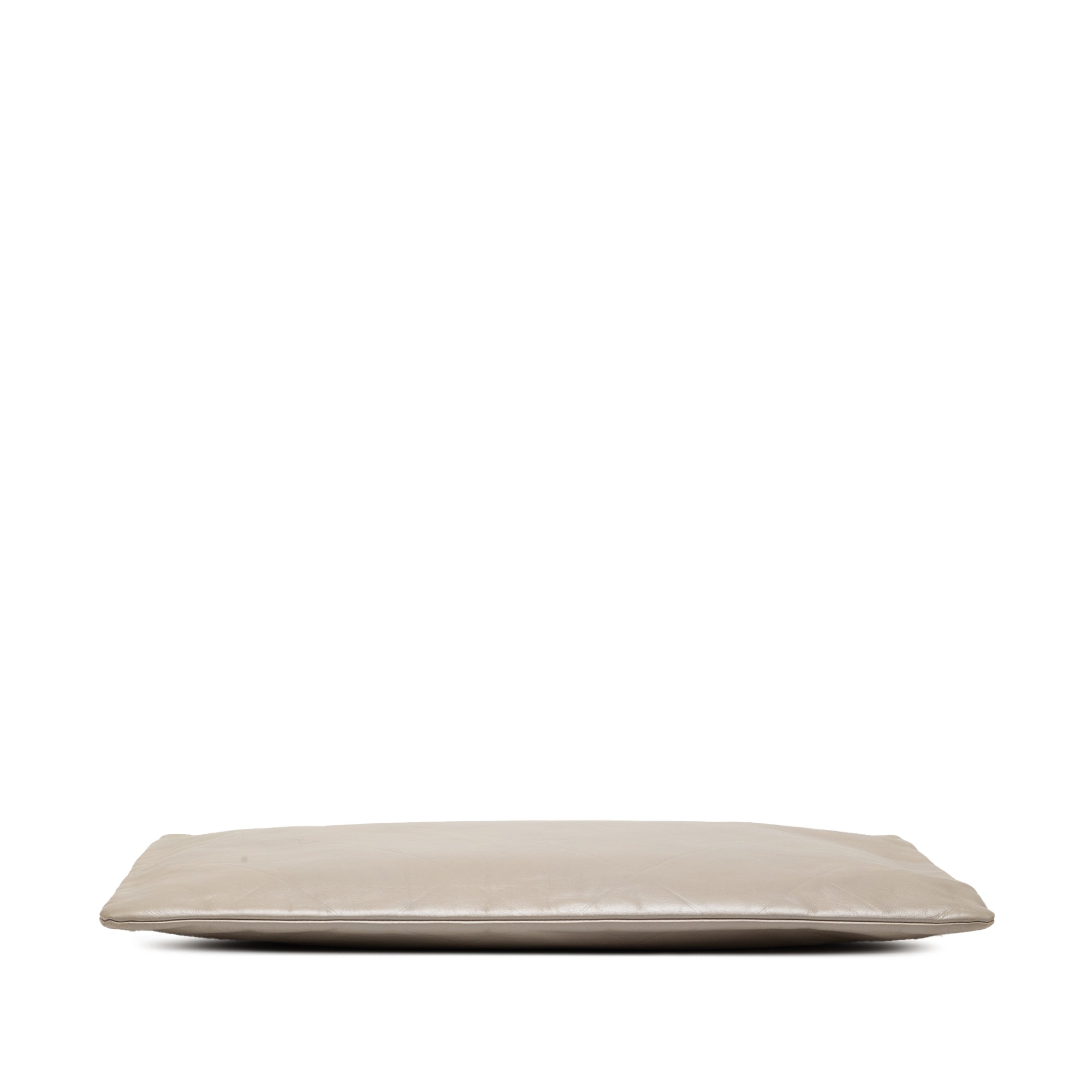Metallic Embossed Calfskin Flat Handbag - Image 3