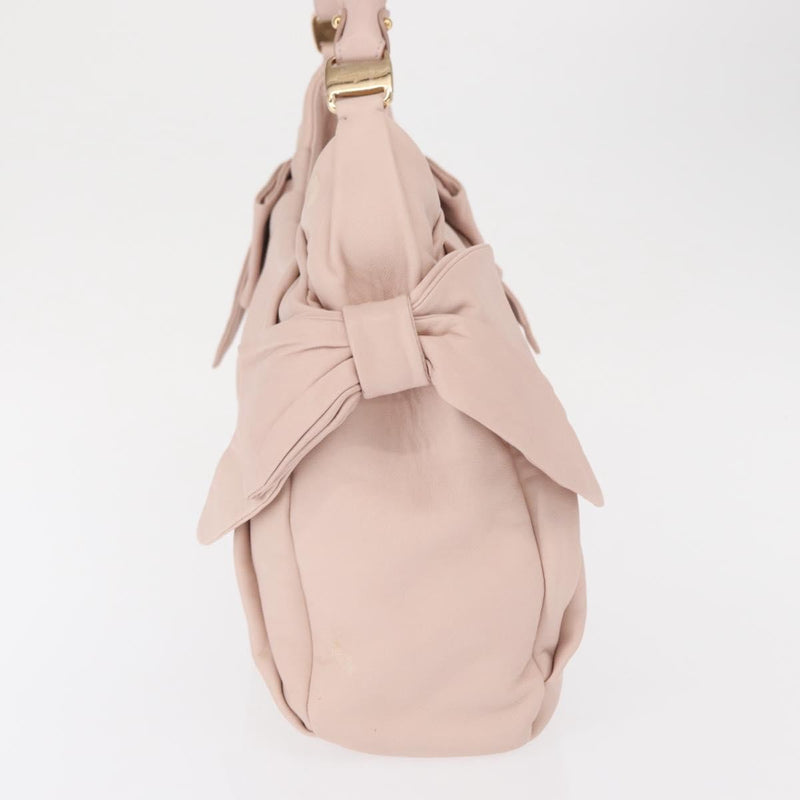 Salvatore Ferragamo Vala Leather Pink Bag