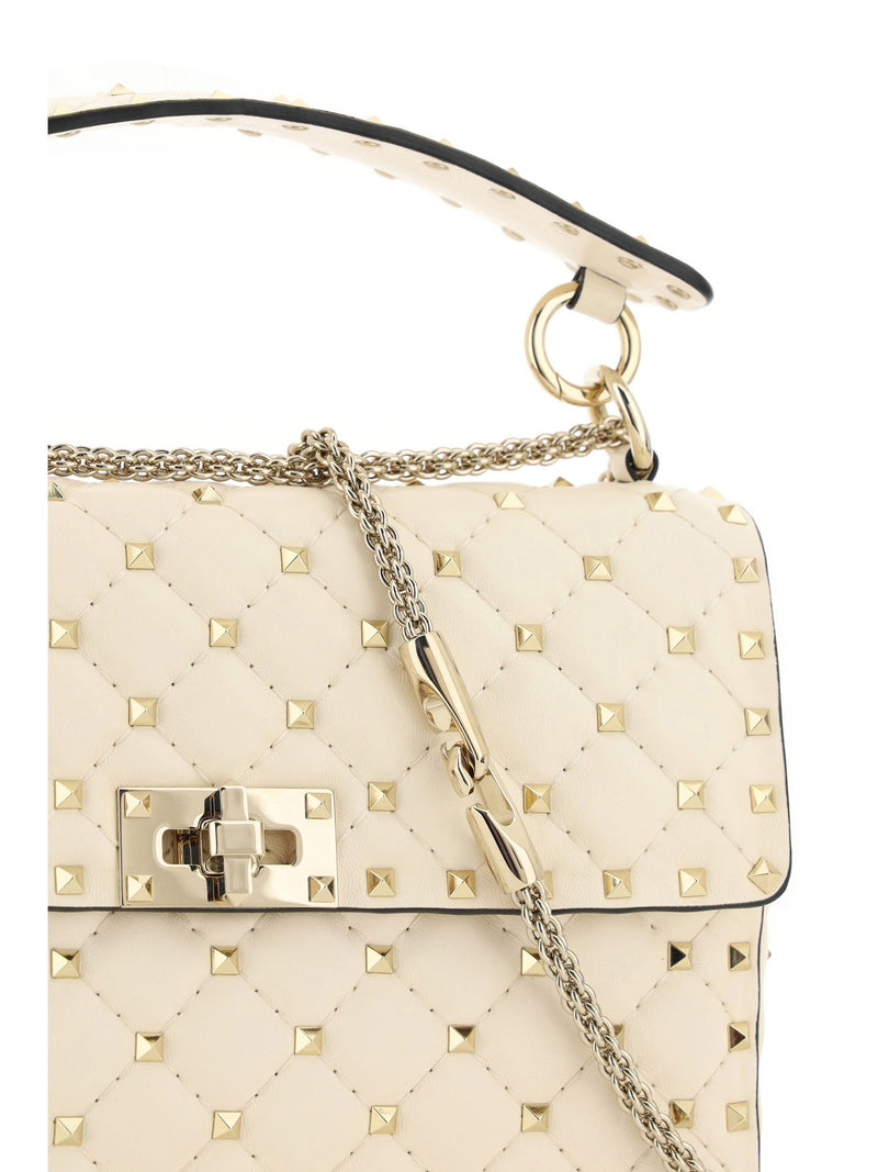 Valentino Garavani Shoulder Bag — Beige Lamb Ovis Aries