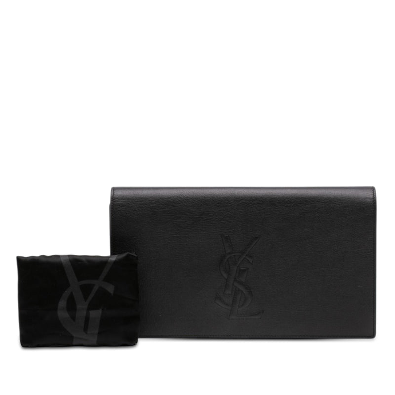 Large Calfskin Monogram Belle De Jour Clutch - Image 7