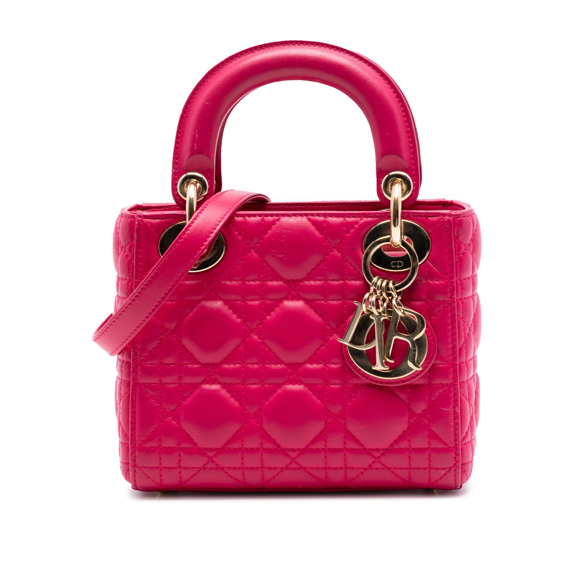 Mini Lambskin Cannage Lady Dior - Image 1