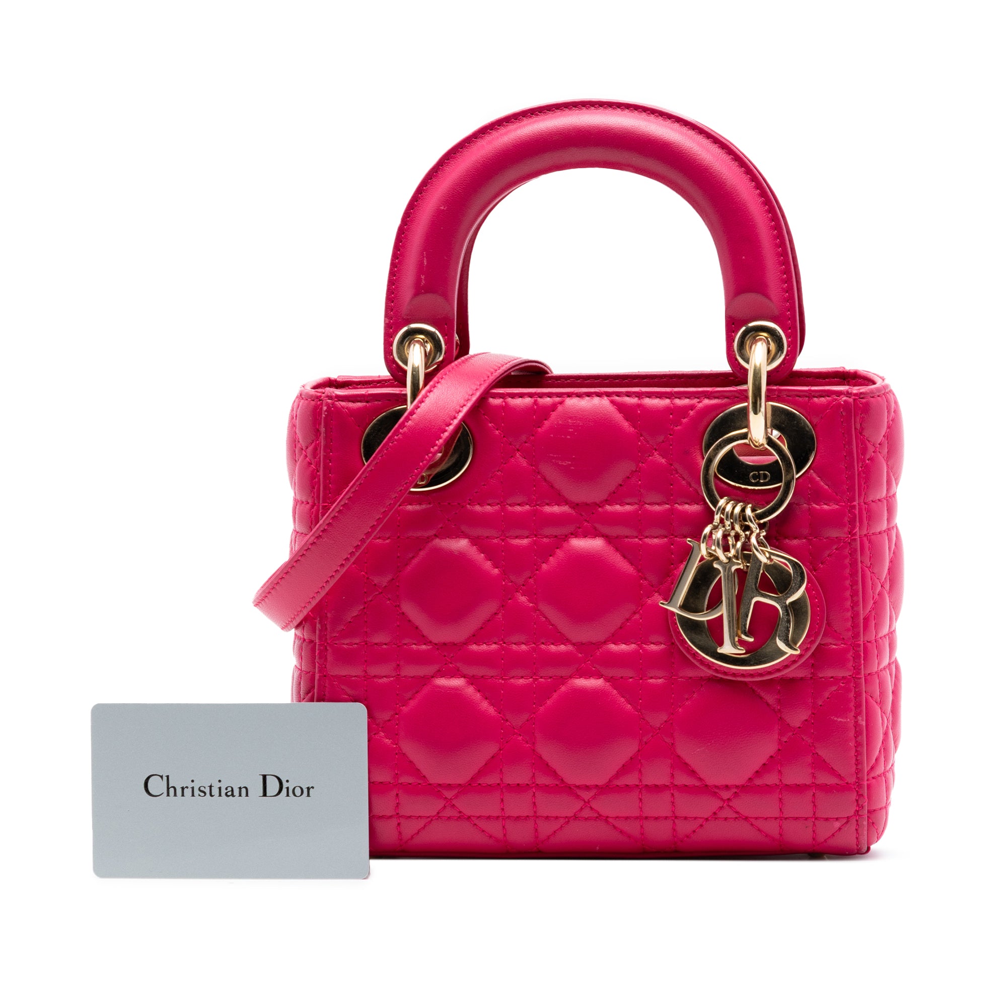 Mini Lambskin Cannage Lady Dior - Image 7