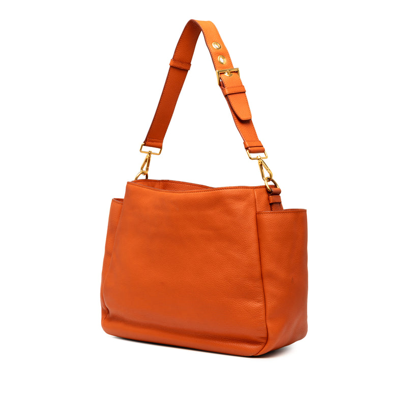 Vitello Daino Side Pocket Shoulder Bag - Image 2