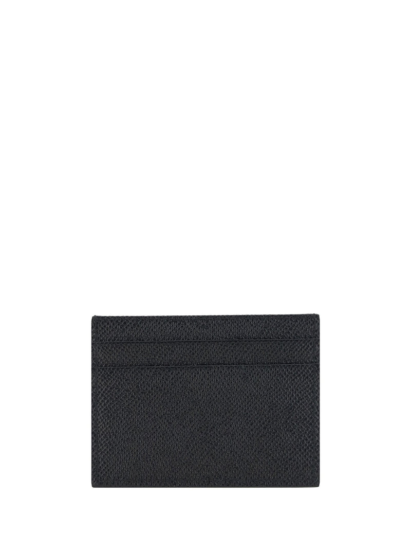 Dolce & Gabbana Calf Leather Card Case — Black Cases