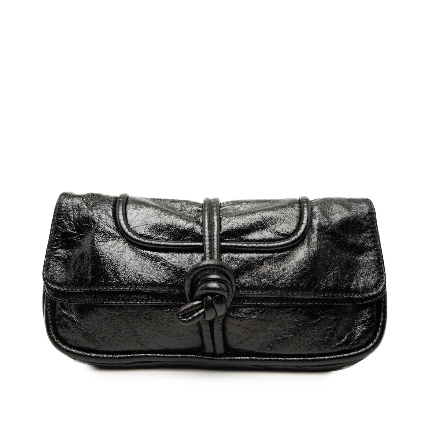 Crinkled Calfskin Folded Clutch - Image 1