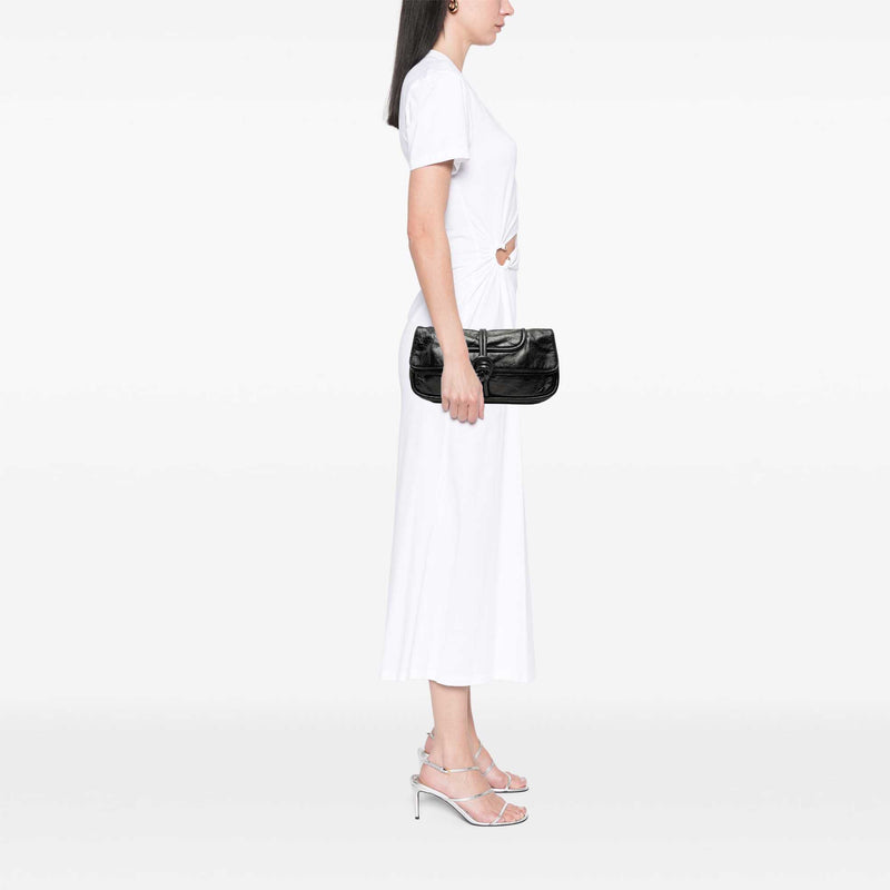 Crinkled Calfskin Folded Clutch - Image 7