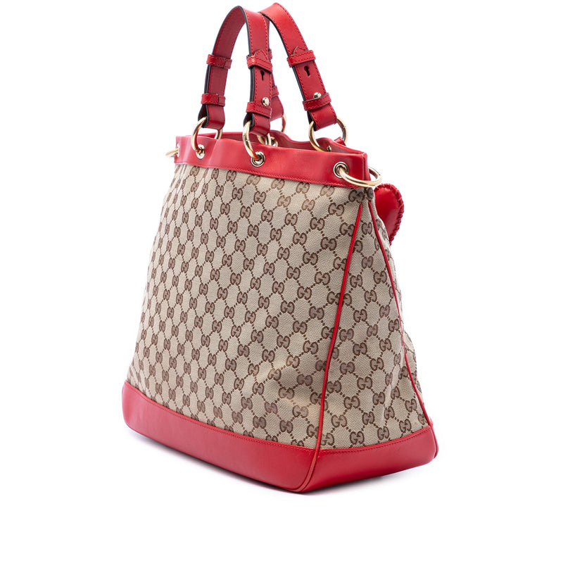Medium GG Canvas Valentine Top Handle Bag - Image 2