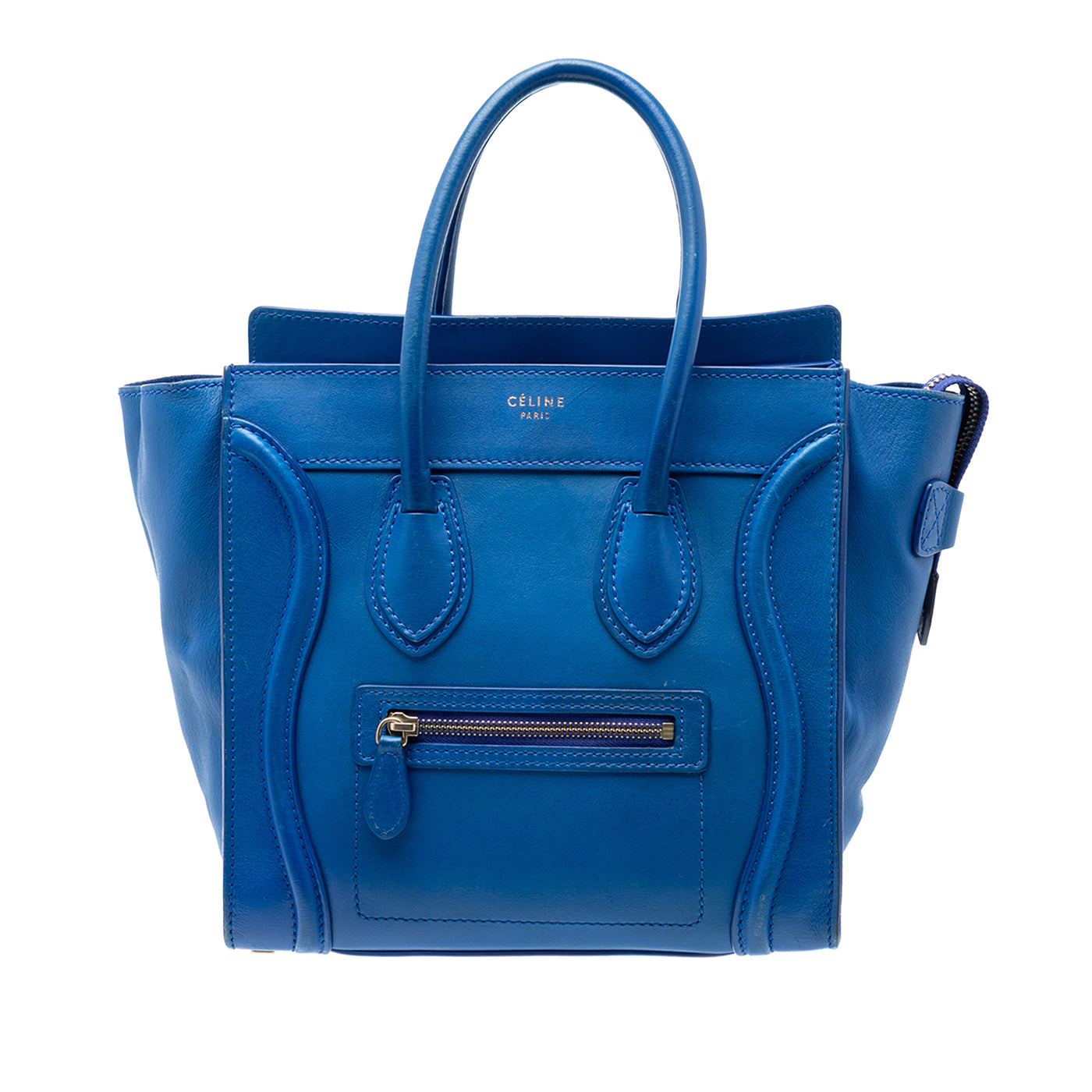 Micro Smooth Calfskin Luggage Tote - Image 1