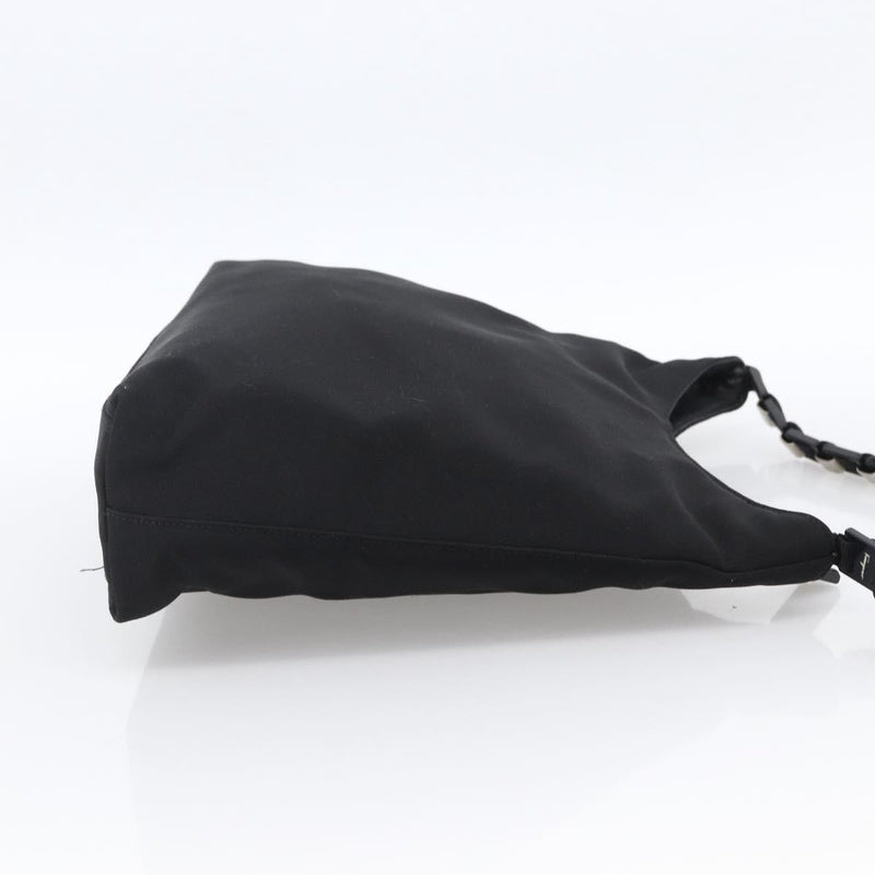 Salvatore Ferragamo Shoulder Bag Canvas Black