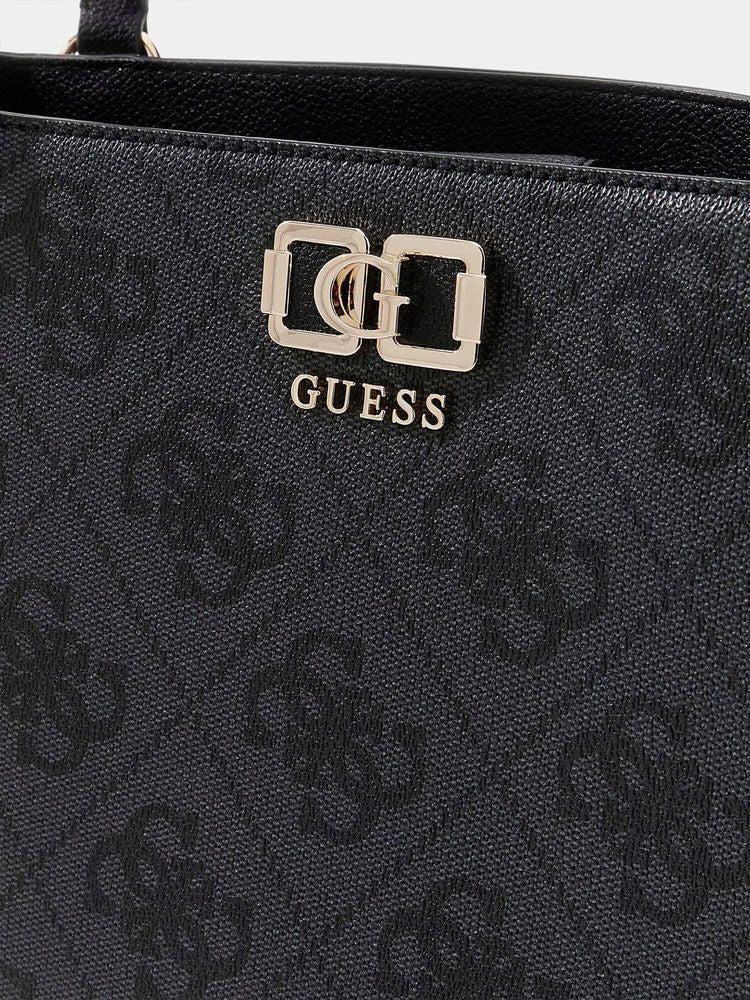 Guess Shoulder Bag — Black Polyurethane