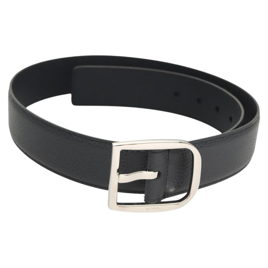 Gucci Buckle Belt Leather Navy