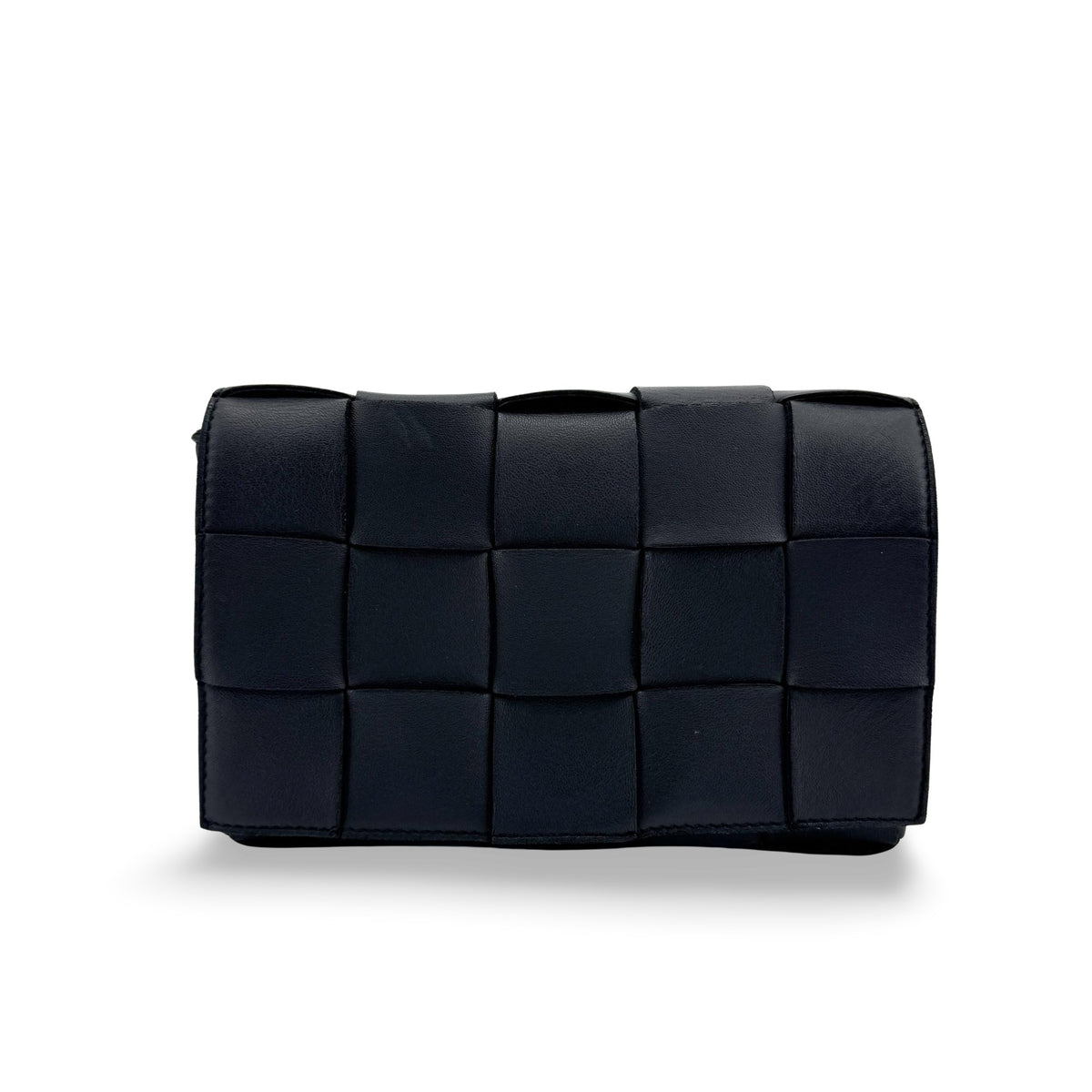 Bottega Veneta Cassette Maxi Intrecciato Leather Black Bag