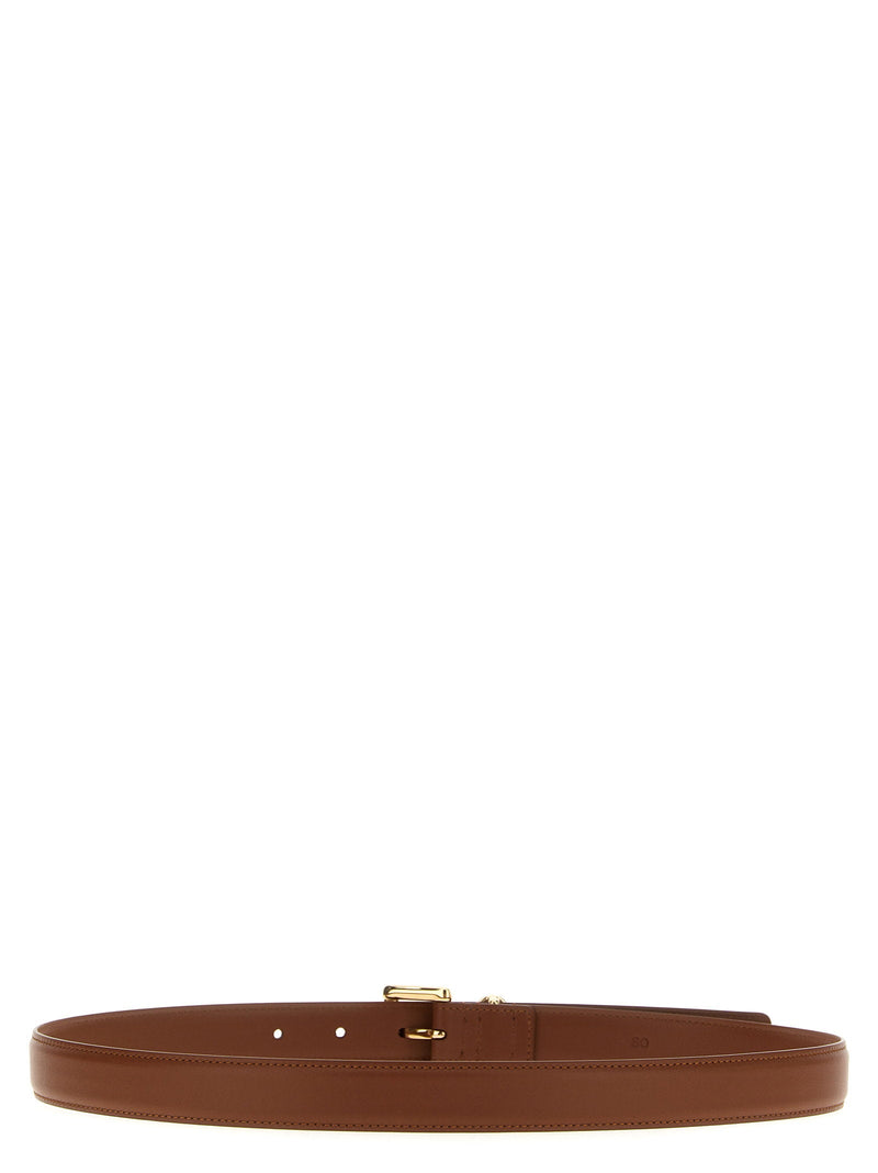 Ferragamo Gancini Belt — Brown