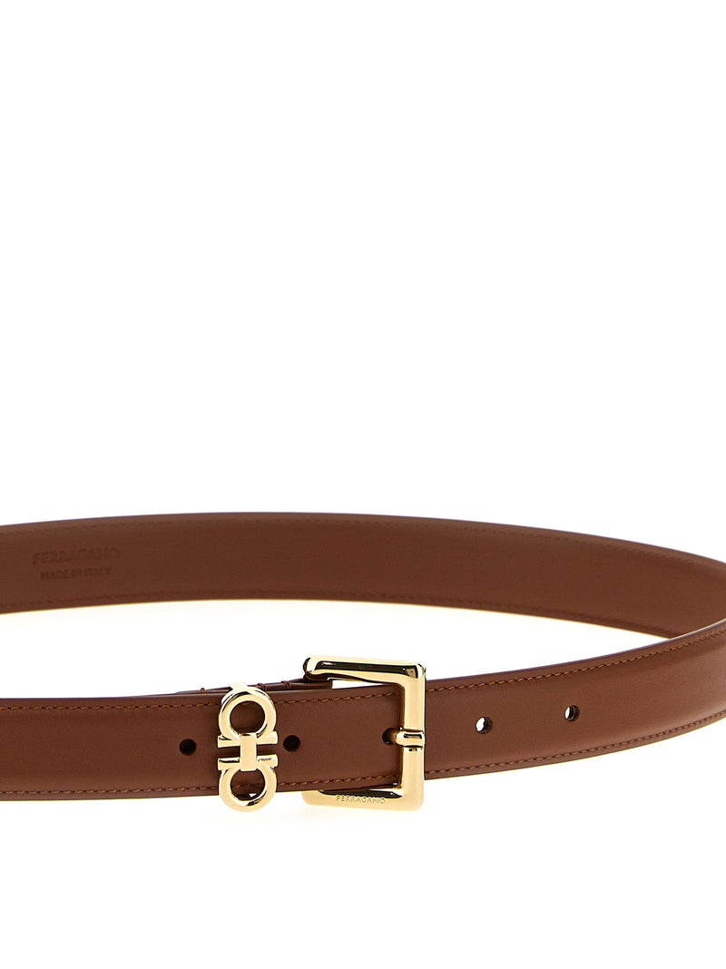 Ferragamo Gancini Belt — Brown
