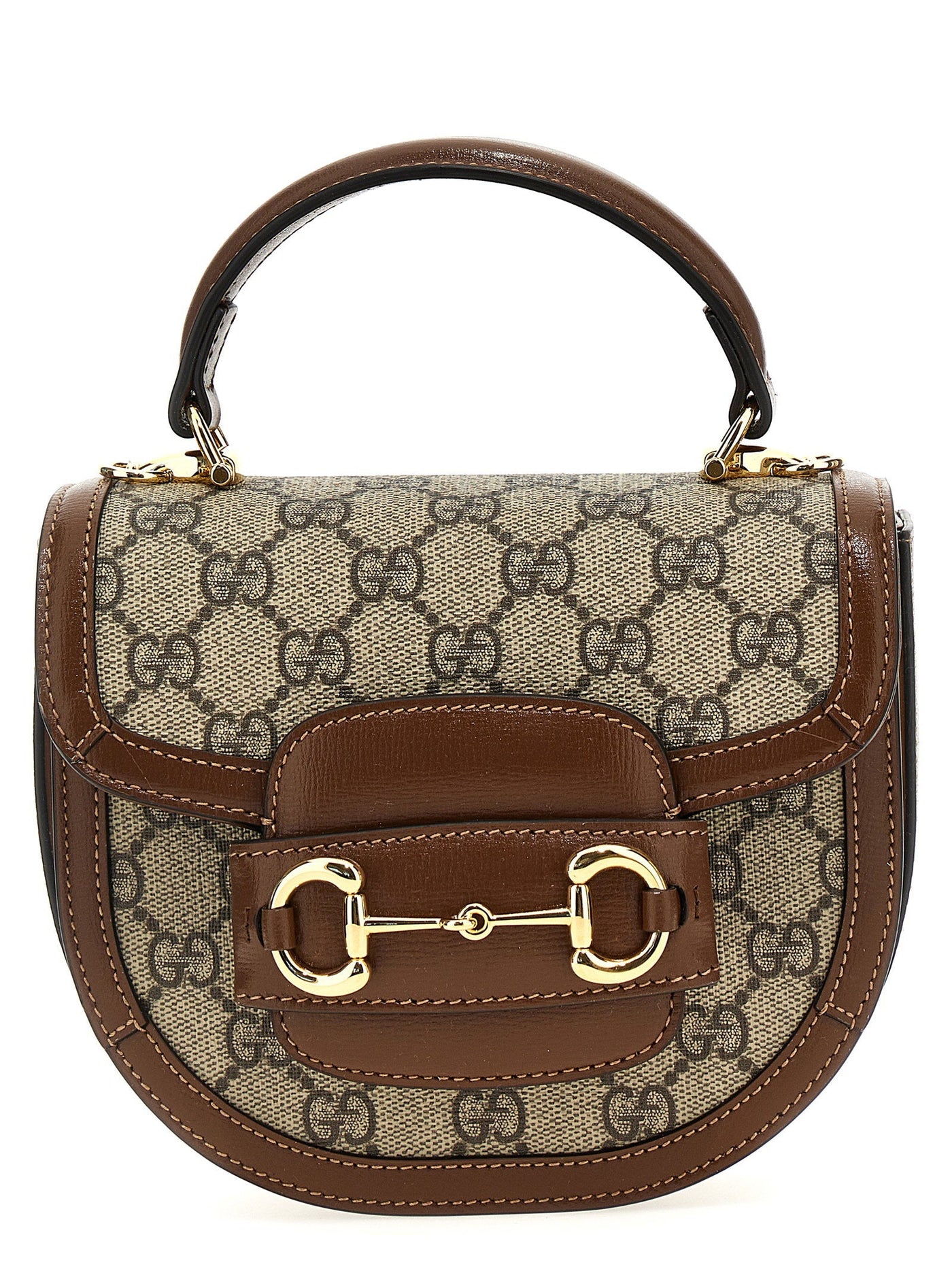 Gucci Horsebit 1955 Top Handle Bag — Brown