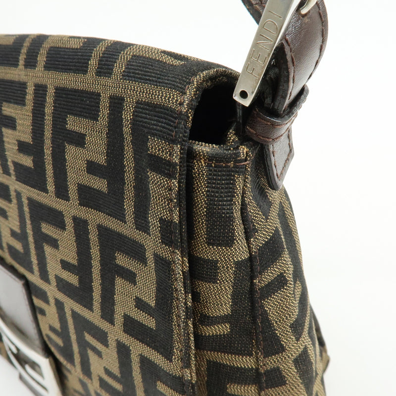 Fendi Mamma Baguette Monogram Canvas Brown Bag