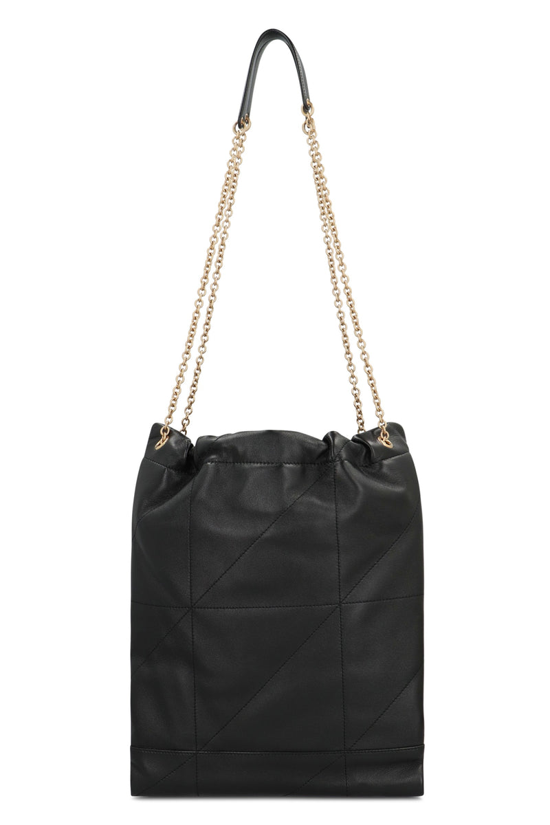 Saint Laurent Quilted Lambskin Shoulder Bag — Black Lamb