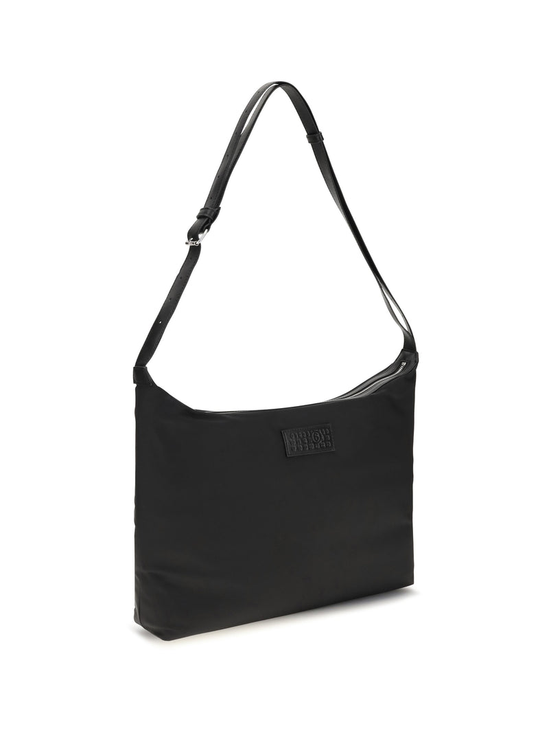 Mm6 Maison Margiela Numeric Crossbody Bag — Black Polyamide