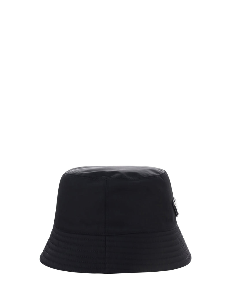 Prada 2hc1372dmi Bucket Hat — Black Polyamide