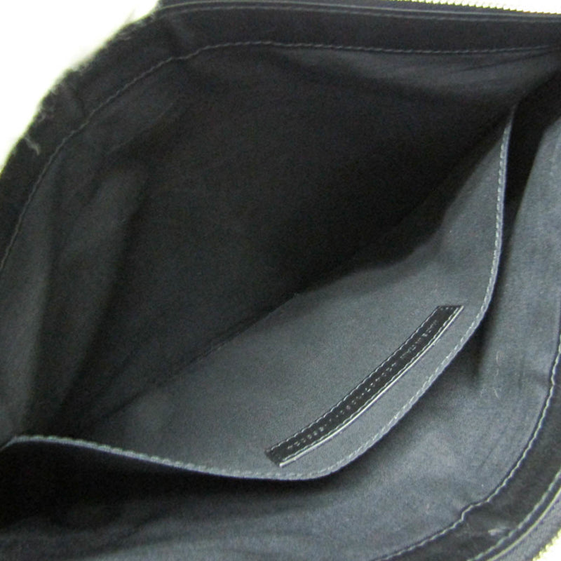 Balenciaga Navy Zip Canvas And Leather Ecru Bag