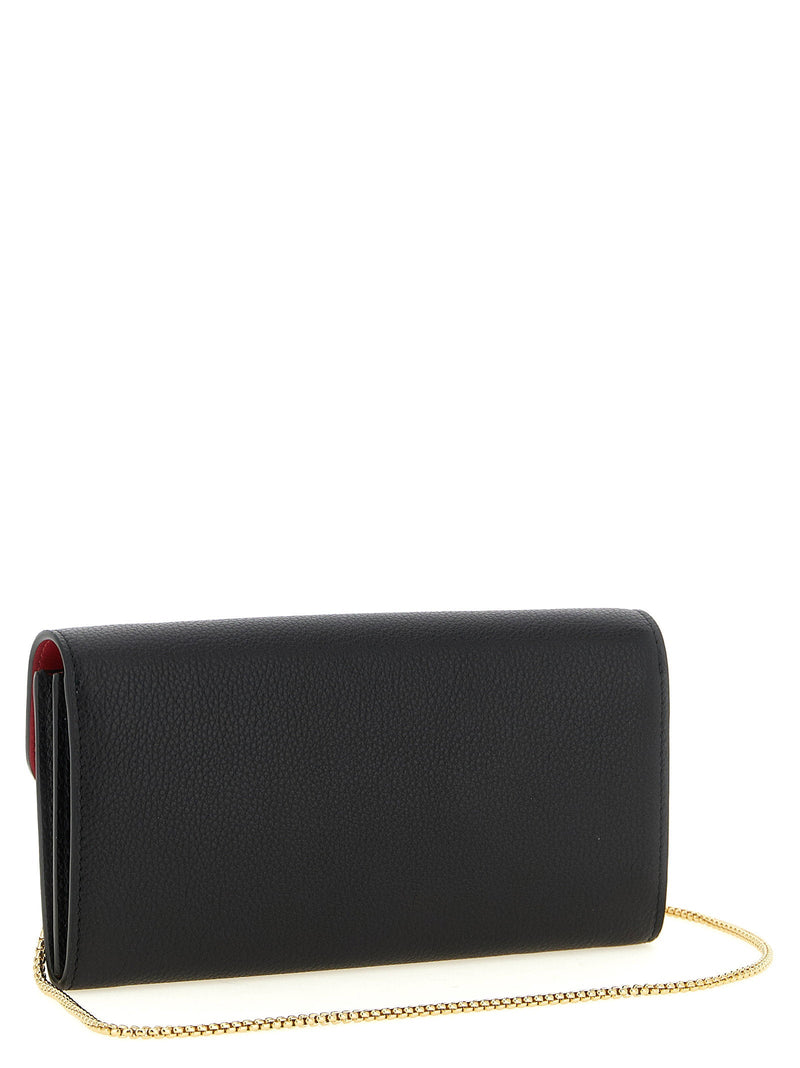 Ferragamo Gancini Wallet On Chain — Black
