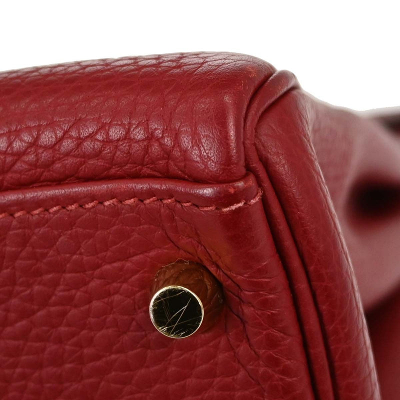 Hermes Kelly Red Togo With Gold Hardware Leather Bag