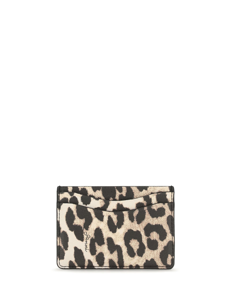 Ganni Bou Card Case — Beige Cases