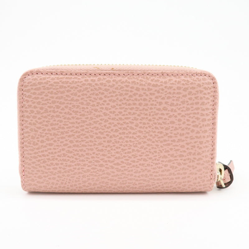 Gucci Swing Zip Around Leather Pink Accessory
