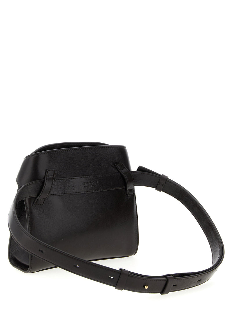 Ferragamo Hug Bb S Belt Bag — Black