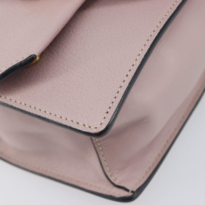 Miu Miu Madras Crystal Flap Leather Pink Bag