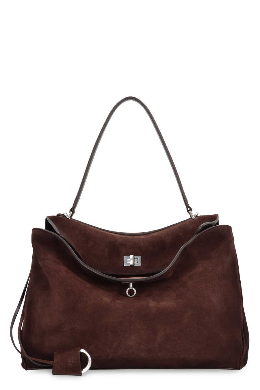 Balenciaga Rodeo Media Shoulder Bag — Brown Calf