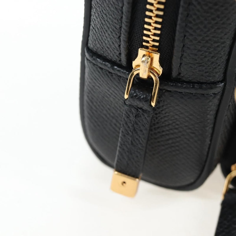 Christian Dior Caro Double Leather Black Bag