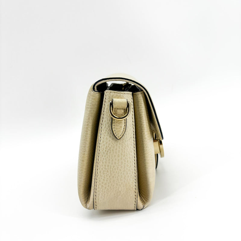 Gucci Interlocking Leather Beige Bag