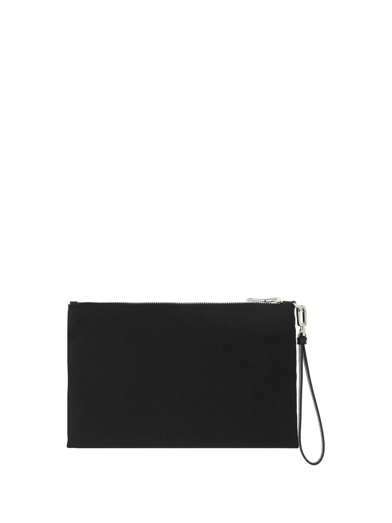 Prada Recycled Polyamide Clutch — Black Wallet