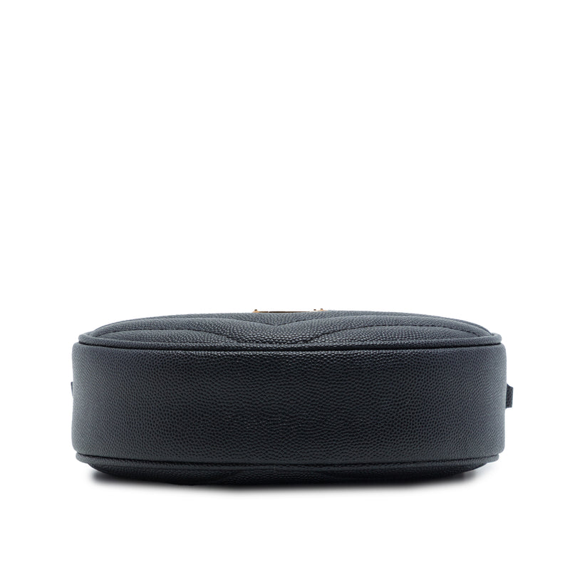 Chevron Grain De Poudre Round Vinyle Camera Bag - Image 3